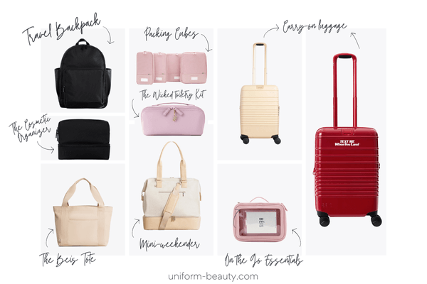 BEIS luggage displayed in a modern travel setting, showcasing its sleek design and practical features.