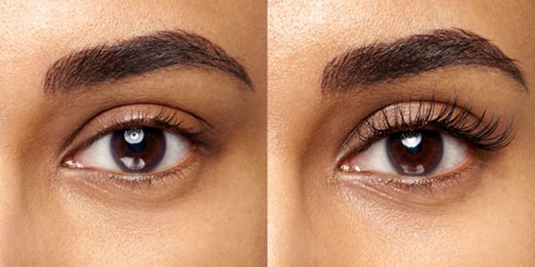 Eyelash Extension Before and After