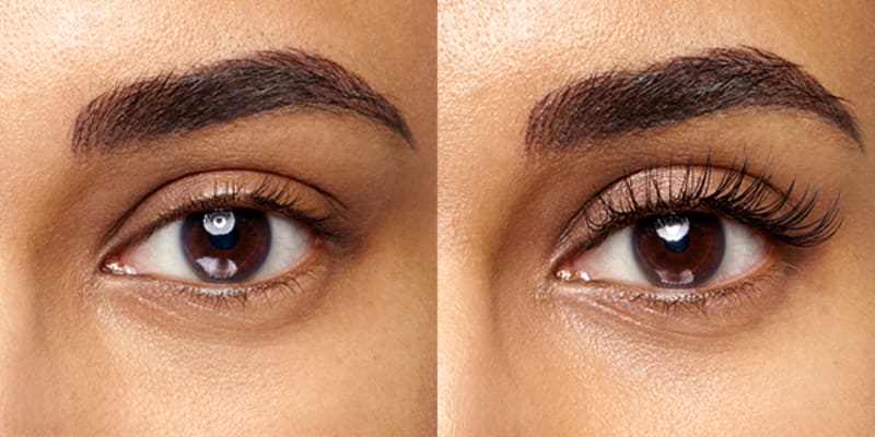 Eyelash Extension Before and After