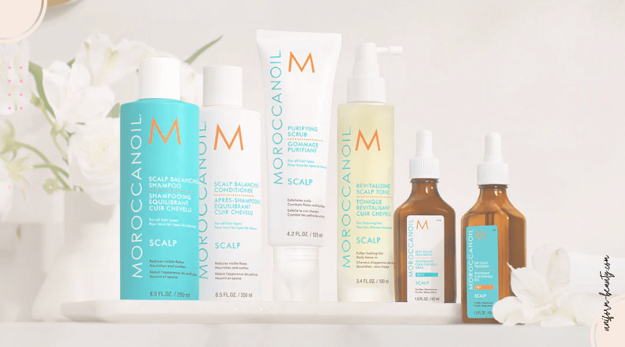 Moroccanoil, designed to soothe and hydrate dry, flaky scalp with argan oil and salicylic acid.