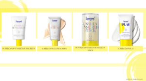 Supergoop,Glow-boosting sunscreen, Invisible sunscreen primer, Sunscreen for under makeup,Tinted SPF for glowing skin, Non-greasy sunscreen for face, Hydrating sunscreen with skincare benefits
