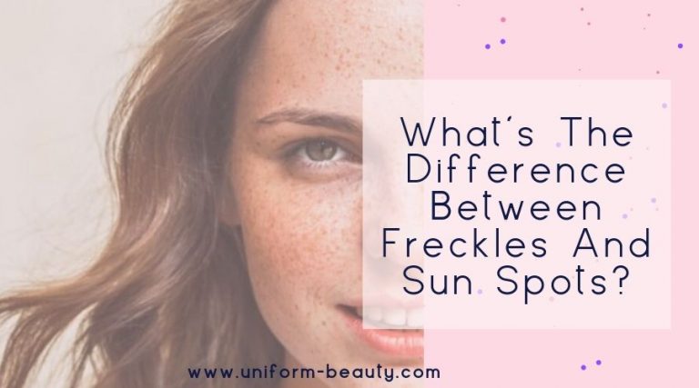 Age spots, sun spots, and freckles look alike,